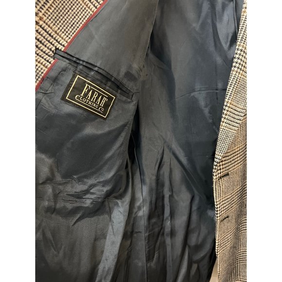 Vintage Farah Clothing Men Blazer Plaid Box Jacket Trend - Picture 6 of 11
